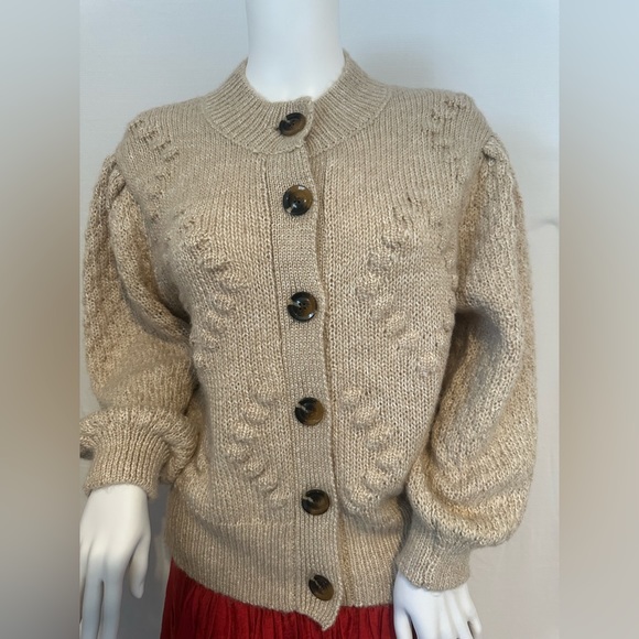 Who What Wear Tan Cable Knit Cardigan - Picture 2 of 5